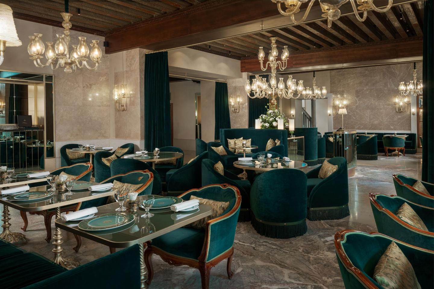 Dining room at Felice al Gabrielli in Venice.